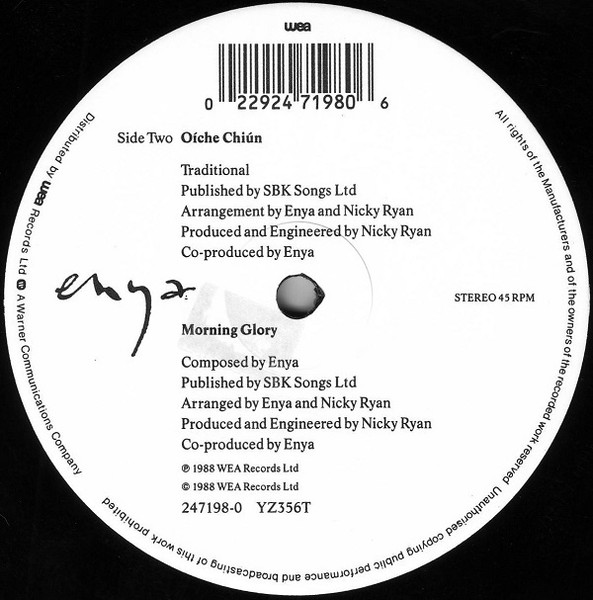 Enya - Evening Falls... | WEA (YZ356T) - 4