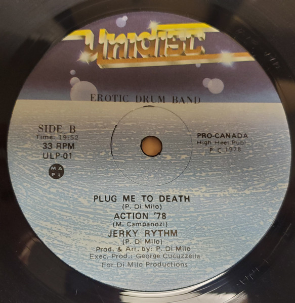 Erotic Drum Band - Action 78 | Unidisc (ULP-01) - 4