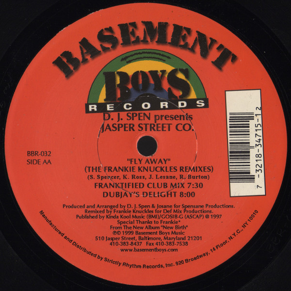 D.J. Spen Presents Jasper Street Co. - Remixes | Basement Boys Records (BBR-032) - 2