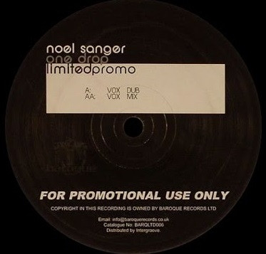 Noel W. Sanger & Dauby - One Drop | Baroque Limited Records (Baroque Ltd 006)