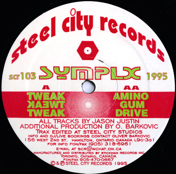 Symplx - Tweak Tweak Tweak | Steel City Records (scr103)