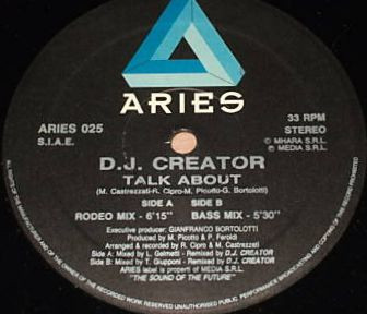 D.J. Creator - Talk About | Aries Records (ARIES 025)