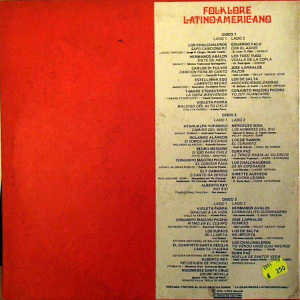 Various - Folklore Latinoamericano | RCA Victor (MKLA-108) - 2