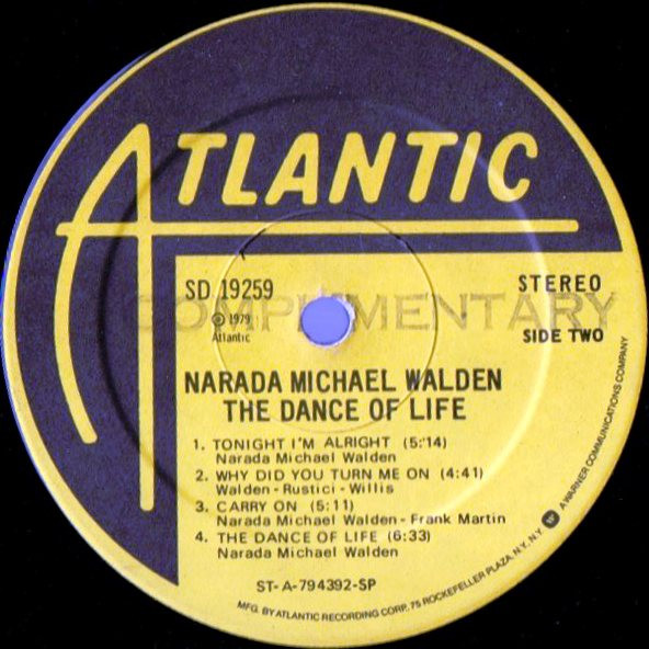 Narada Michael Walden - The Dance Of Life | Atlantic (SD 19259) - 3 Narada Michael Walden - The Dance Of Life | Atlantic (SD 19259) - 3