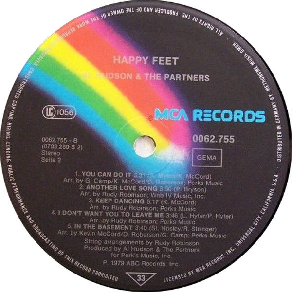 Al Hudson & The Partners - Happy Feet | MCA Records (0062.755) - 4 Al Hudson & The Partners - Happy Feet | MCA Records (0062.755) - 4