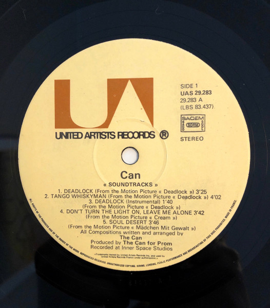Can - Soundtracks | United Artists Records (UAS 29.283) - 3