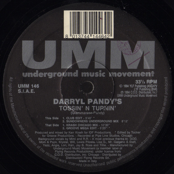 Darryl Pandy - Tossin' N Turnin' | UMM (UMM 146)