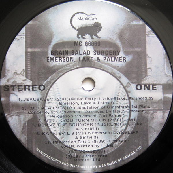 Emerson, Lake & Palmer - Brain Salad Surgery | Manticore (MC 66669) - 4