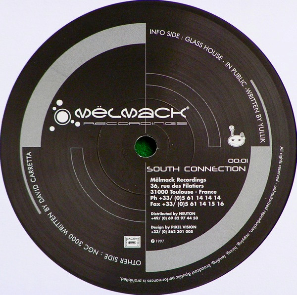 Yullik / David Carretta – South Connection vinyl cover