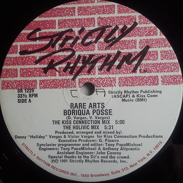 Rare Arts - Boriqua Posse | Strictly Rhythm (SR 1229)