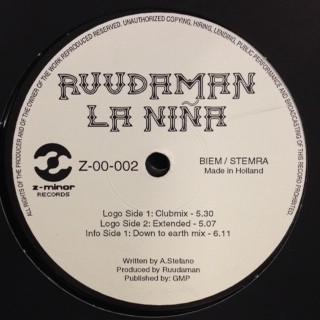 Ruudaman - La Niña | Z-Minor Records (Z-00-002)