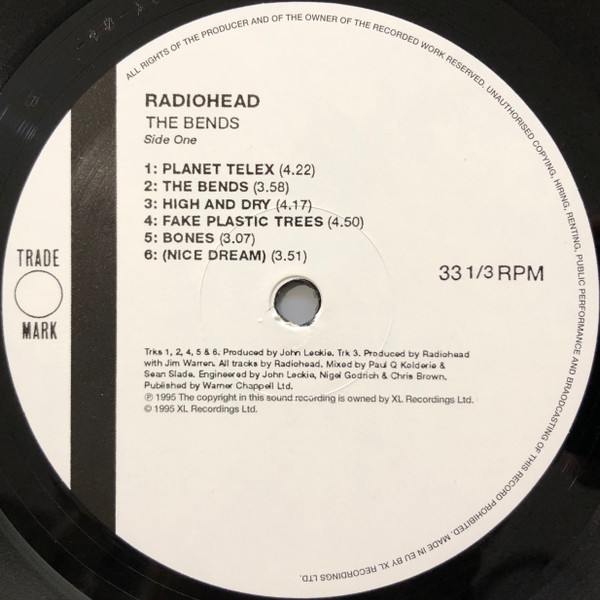 Radiohead - The Bends | XL Recordings (XLLP780) - 3