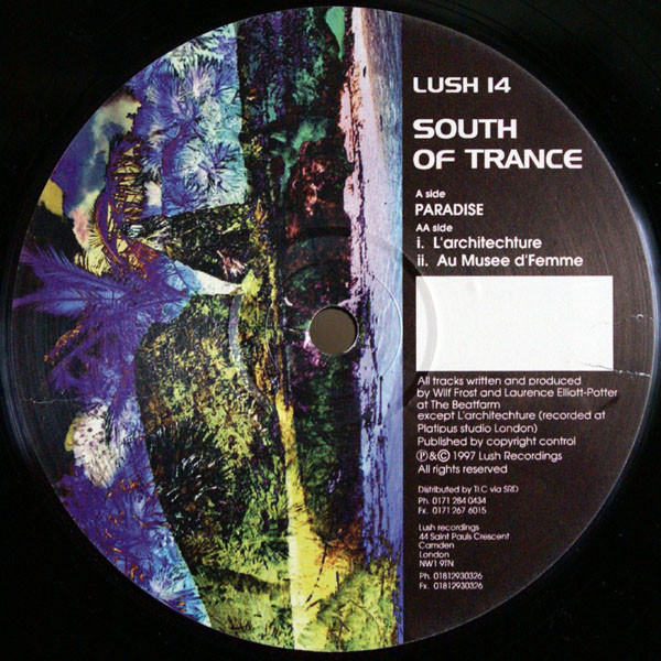 South Of Trance - Paradise | Lush Recordings (LUSH 14)