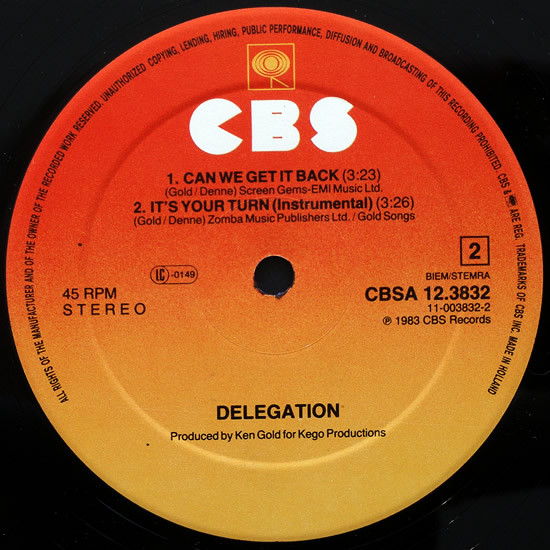 Delegation - It's Your Turn | CBS (CBSA 12.3832) - 4