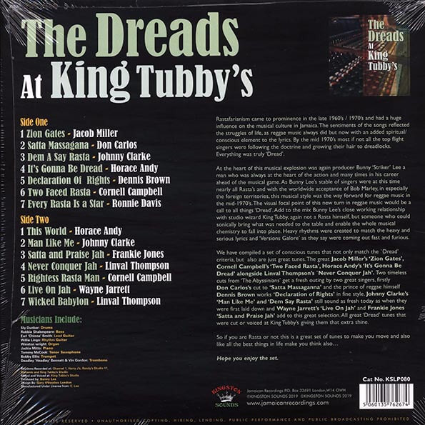 Various - The Dreads At King Tubby's | Kingston Sounds (KSLP080) - 2 Various - The Dreads At King Tubby's | Kingston Sounds (KSLP080) - 2