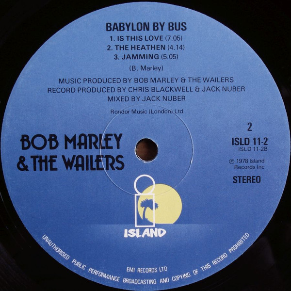 Bob Marley & The Wailers - Babylon By Bus | Island Records (ISLD 11) - 10 Bob Marley & The Wailers - Babylon By Bus | Island Records (ISLD 11) - 10