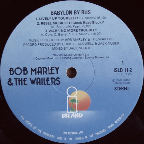 Bob Marley & The Wailers - Babylon By Bus | Island Records (ISLD 11) - 9 Bob Marley & The Wailers - Babylon By Bus | Island Records (ISLD 11) - 9