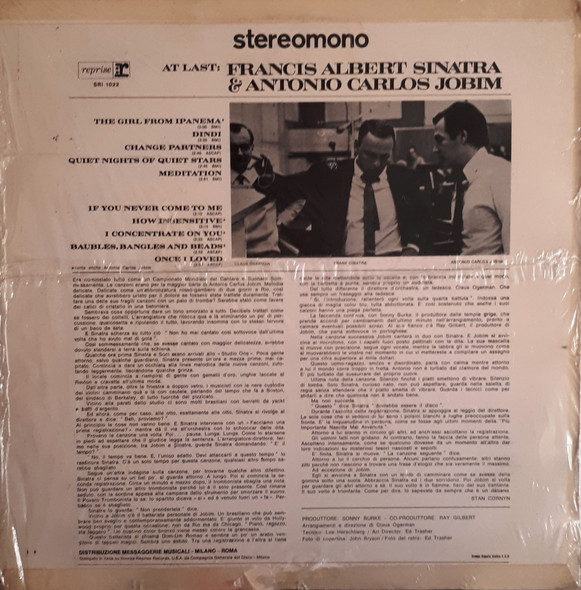 Frank Sinatra & Antonio Carlos Jobim - Francis Albert Sinatra & Antonio Carlos Jobim | Reprise Records (SRI 1022) - 2 Frank Sinatra & Antonio Carlos Jobim - Francis Albert Sinatra & Antonio Carlos Jobim | Reprise Records (SRI 1022) - 2