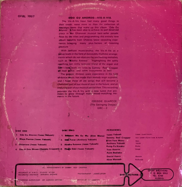 Vis A Vis - Ɔdɔ Guahoroɔ | Ofo Bros (OFBL 1007) - 2