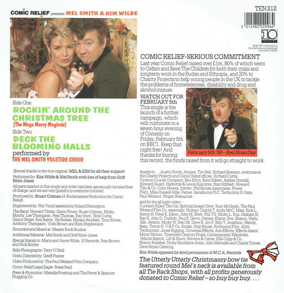 Mel Smith & Kim Wilde - Rockin' Around The Christmas Tree | 10 Records (TEN 212) - 2