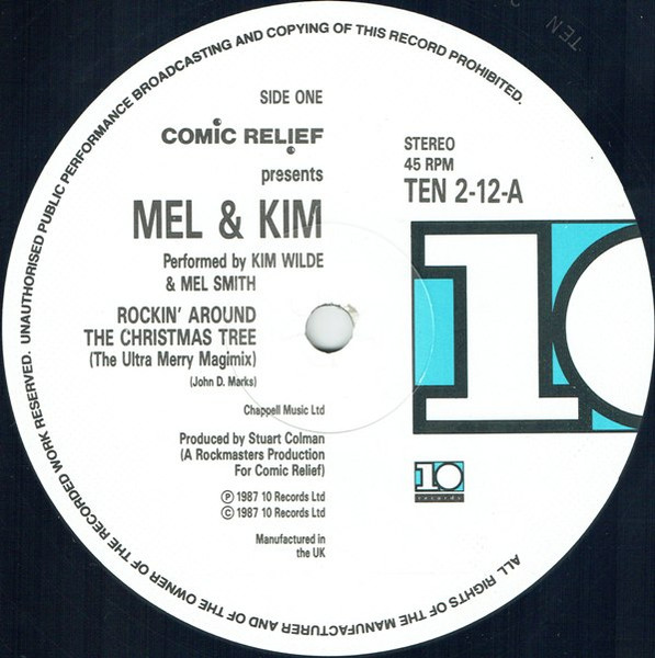 Mel Smith & Kim Wilde - Rockin' Around The Christmas Tree | 10 Records (TEN 212) - 3