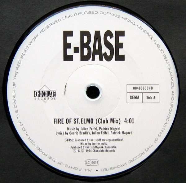 E-Base - Fire Of St. Elmo | Chocolate Records (0048060CHO)