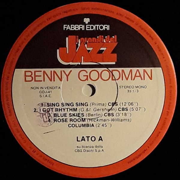 Benny Goodman - Benny Goodman | Fabbri Editori (GdJ 41) - 3