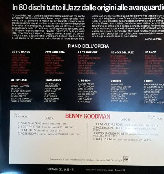 Benny Goodman - Benny Goodman | Fabbri Editori (GdJ 41) - 2