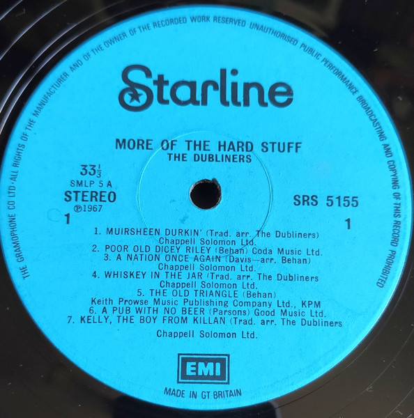 The Dubliners - More Of The Hard Stuff | Starline (SRS 5155) - 3 The Dubliners - More Of The Hard Stuff | Starline (SRS 5155) - 3