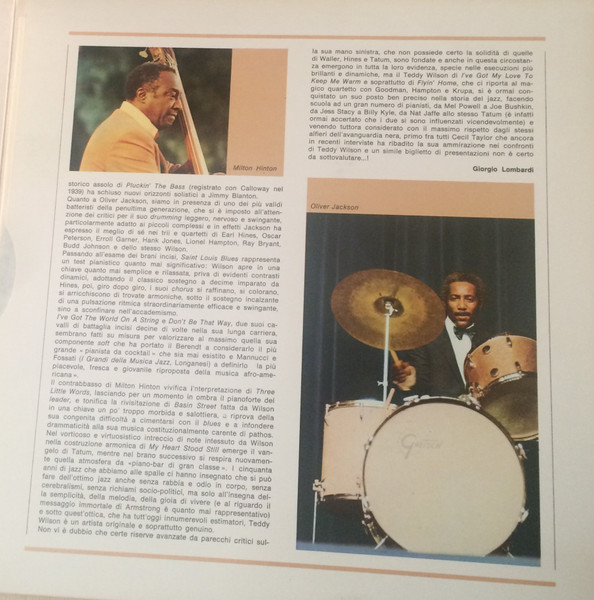 Teddy Wilson , Milt Hinton , Oliver Jackson - I Giganti Del Jazz Vol. 51 | Curcio (GJ-51) - 3