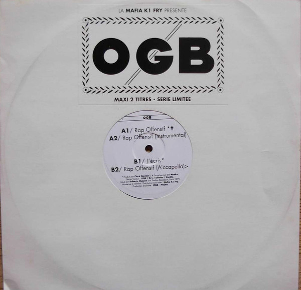 OGB - Rap Offensif / J'écris | Not On Label (OGB01B)