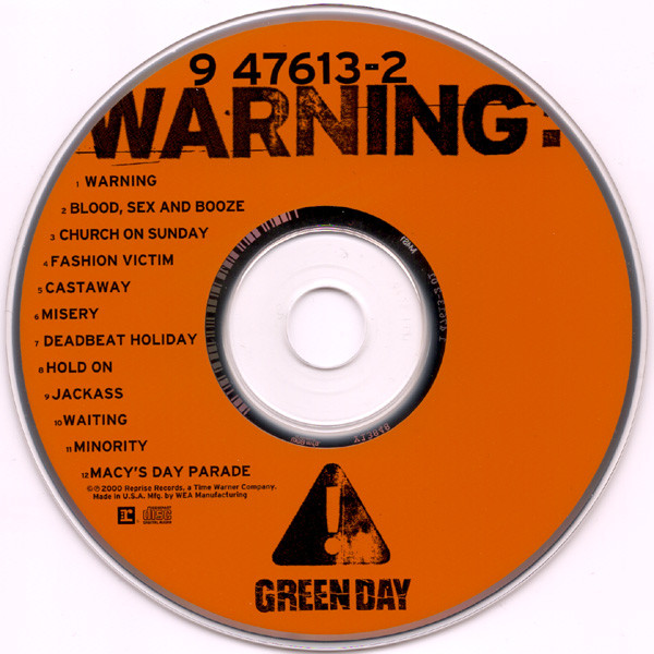 Green Day - Warning: | Reprise Records (9 47613-2) - 3 Green Day - Warning: | Reprise Records (9 47613-2) - 3