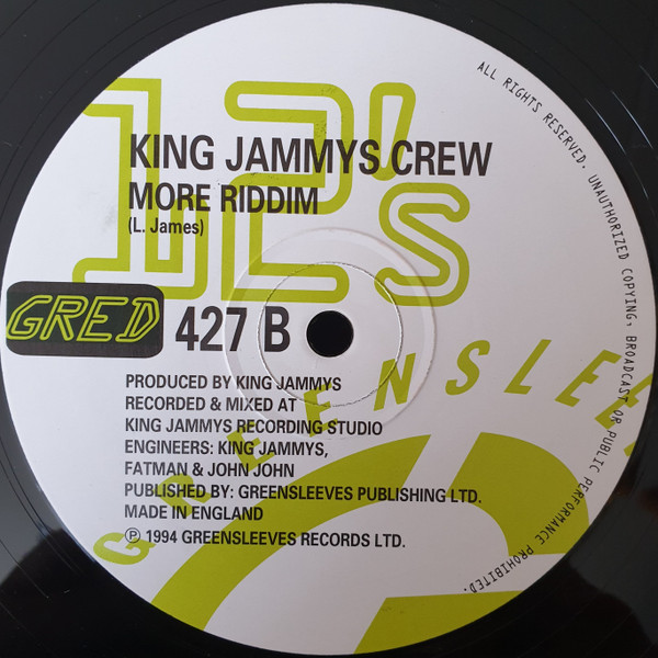 Lloyd Lovindeer / Wayne Passley - More A You / Soul To Soul | Greensleeves Records (GRED 427) - 2