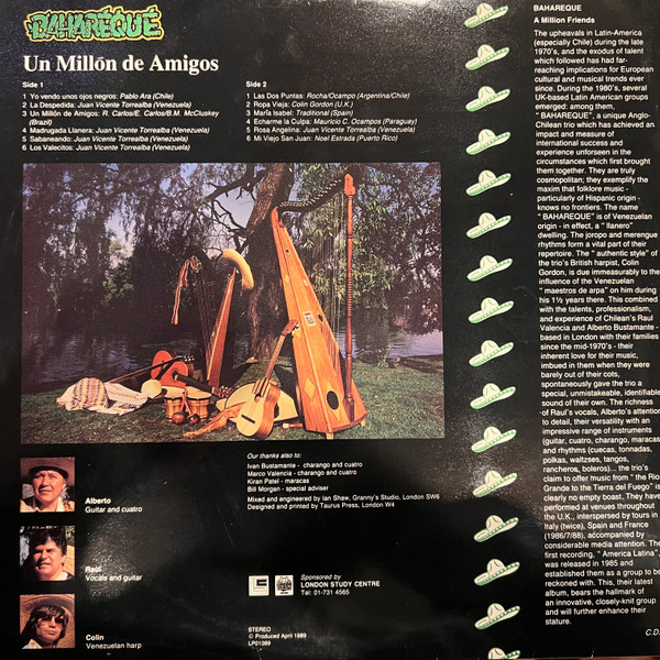 Bahareque - Un Millòn de Amigos | London Study Center (LP01389) - 2