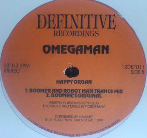 Omegaman - 2 Saxxy / Happy Organ | Definitive Recordings (12DEF011) - 3