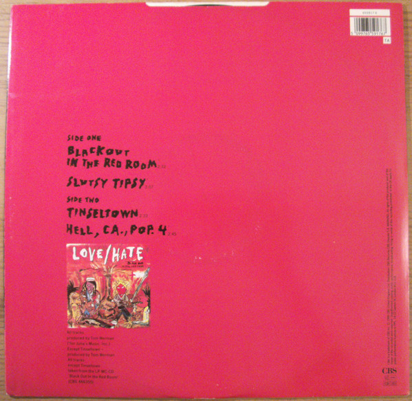 Love/Hate - Black Out In The Red Room | CBS (655917 6) - 2 Love/Hate - Black Out In The Red Room | CBS (655917 6) - 2