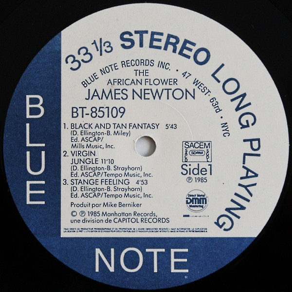 James Newton - The African Flower (The Music Of Duke Ellington & Billy Strayhorn) | Blue Note (BT 85109) - 3