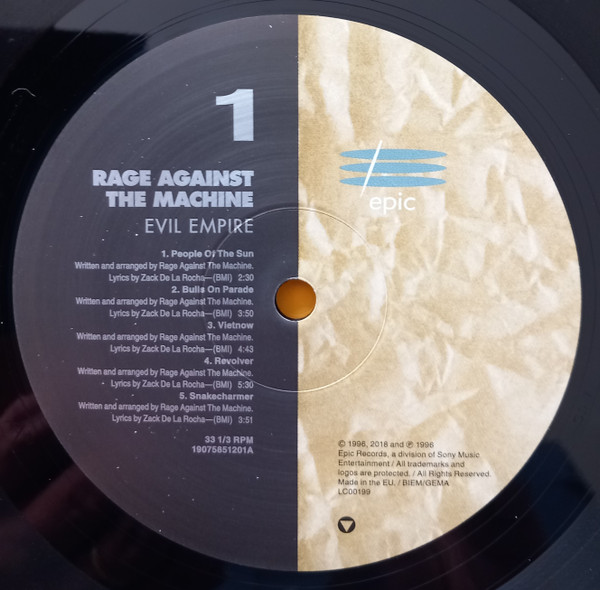 Rage Against The Machine - Evil Empire | Epic (19075851201) - 3