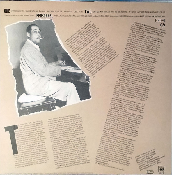 Duke Ellington - Unknown Session | CBS (82819) - 2