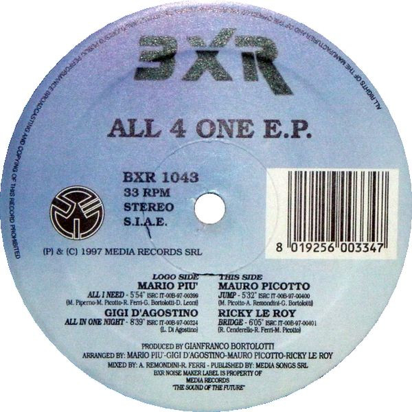 Various - All 4 One E.P. | BXR (BXR 1043) - main