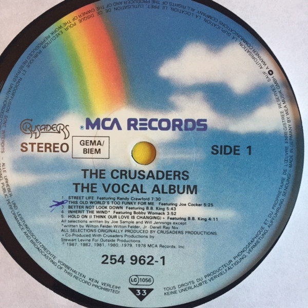The Crusaders - The Vocal Album | MCA Records (254 962-1) - 4 The Crusaders - The Vocal Album | MCA Records (254 962-1) - 4