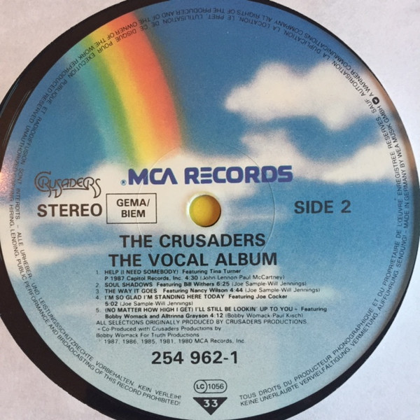 The Crusaders - The Vocal Album | MCA Records (254 962-1) - 3 The Crusaders - The Vocal Album | MCA Records (254 962-1) - 3