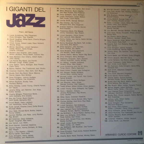 Rex Stewart / Sandy Williams / Vernon Story / Johnny Harris - I Giganti Del Jazz Vol. 47 | Curcio (GJ-47) - 2