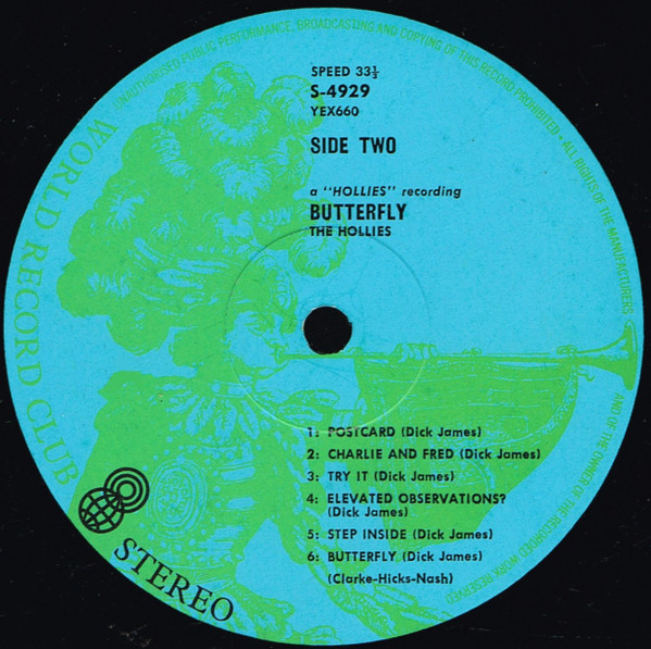 The Hollies - Butterfly | World Record Club (S/4929) - 4