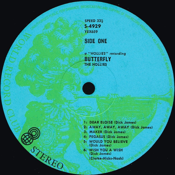 The Hollies - Butterfly | World Record Club (S/4929) - 3