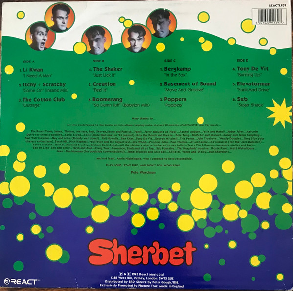 Pete Wardman - Sherbet | React (REACTLP57) - 2 Pete Wardman - Sherbet | React (REACTLP57) - 2