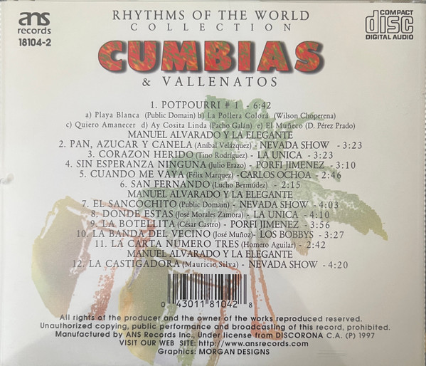 Various - Cumbias & Vallenatos | ANS Records (18104-2) - 4