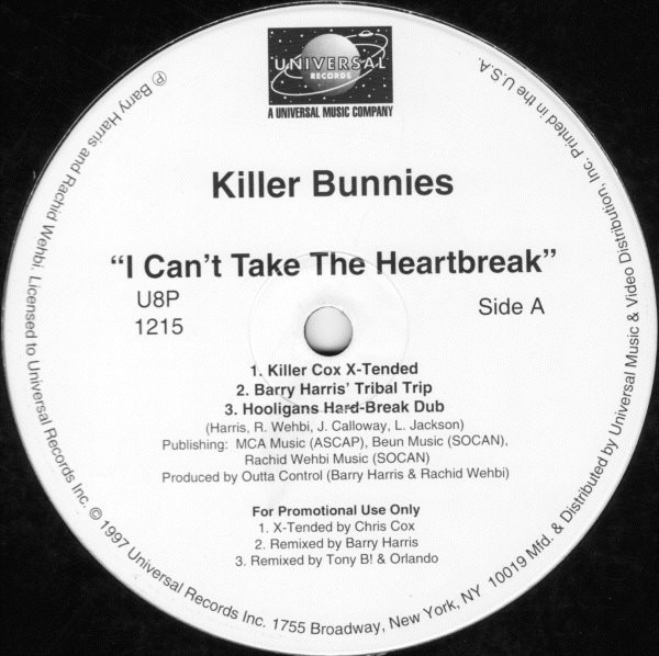 Killer Bunnies - I Can't Take The Heartbreak | Universal Records (U8P-1215)