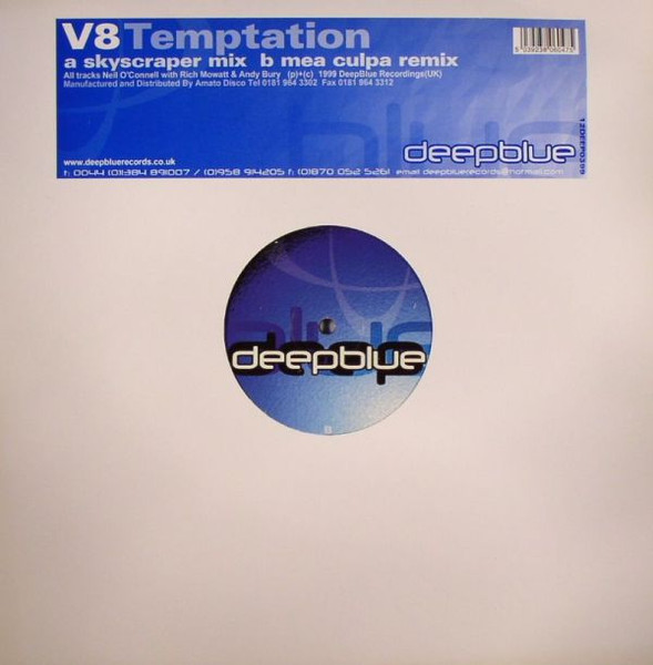 V8 - Temptation | Deepblue Records (12DEEP0399) - 4