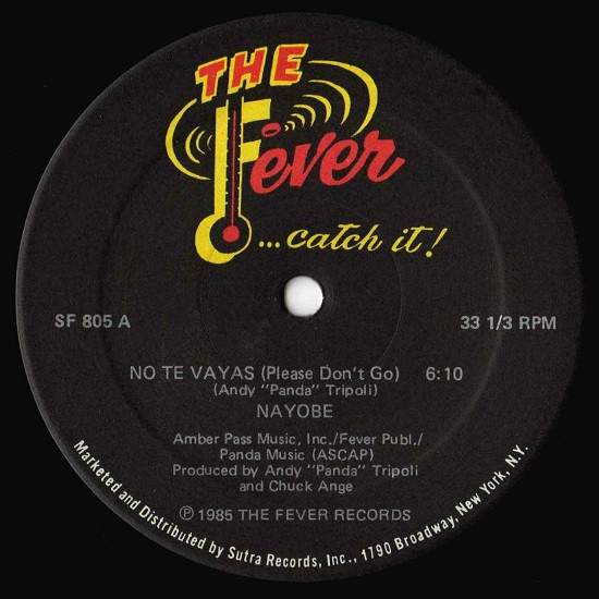 Nayobe - No Te Vayas | Fever Records (SF 805) - main